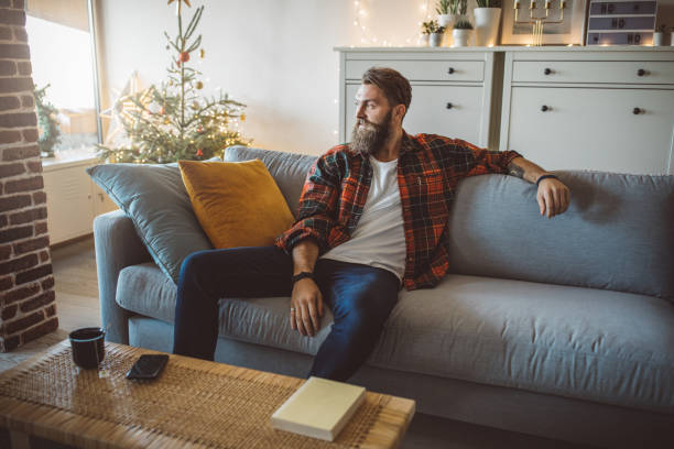 istock Lazy Christmas at home 1073715828