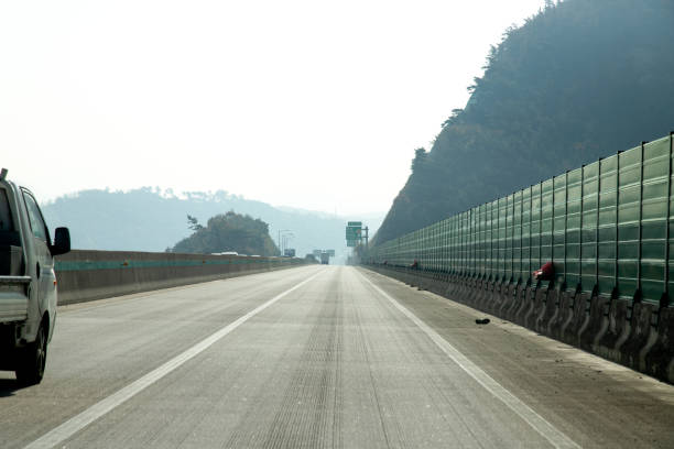 istock Vehicles running on concrete roads 1073716168