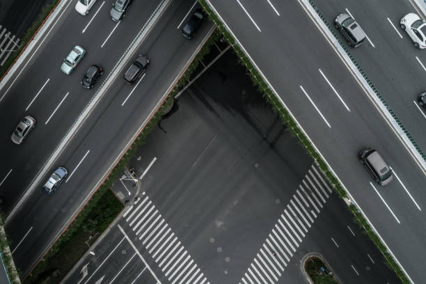 istock Aerial view of highway and overpass 1073737968