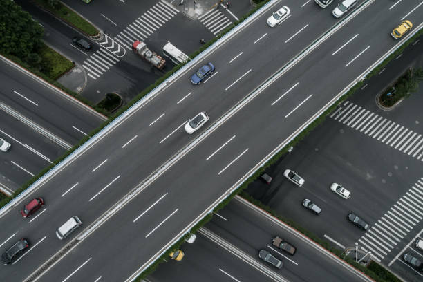 istock Aerial view of highway and overpass 1073737976