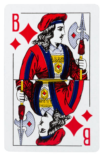 istock Playing card Jack of diamonds isolated on white 1073773682