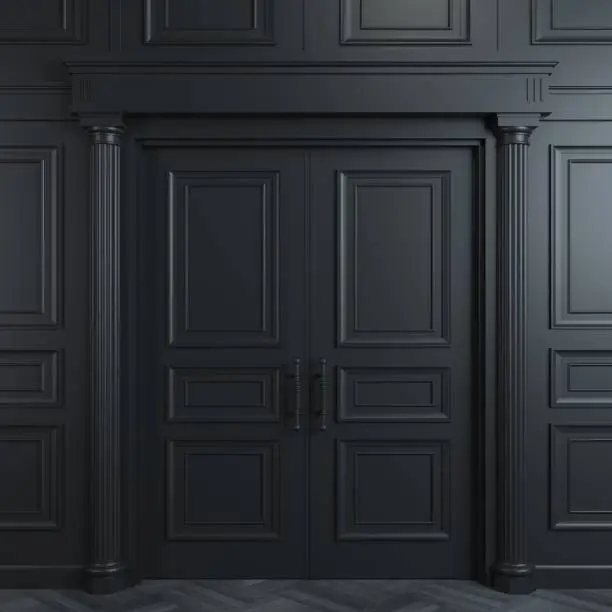 Photo of Black double classic door