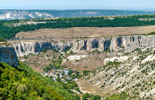 Biyuk-Ashlama-Dere gorge in Bakhchisarai, Crimean mountains, Europe