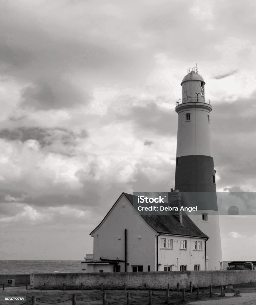 Portland bill Lighthouse Dorset Stunning vision of Portland  bill Lighthouse Dorset coast Architecture Stock Photo