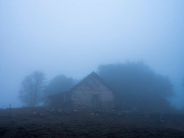 House in the fog, Antalya / Turkey