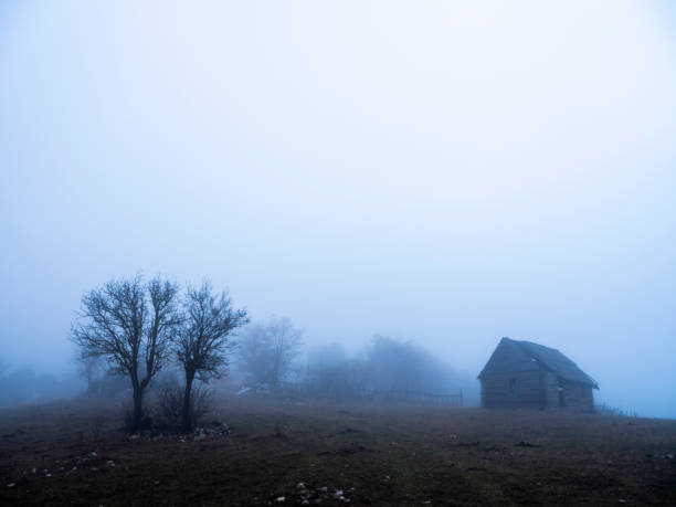 House in the fog, Antalya / Turkey
