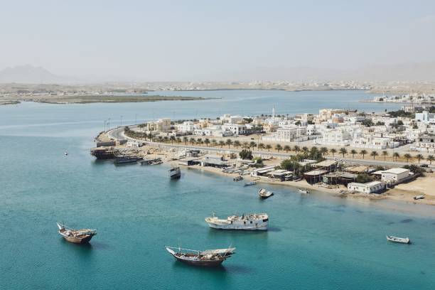 istock Coastline of old city Sur 1073806766