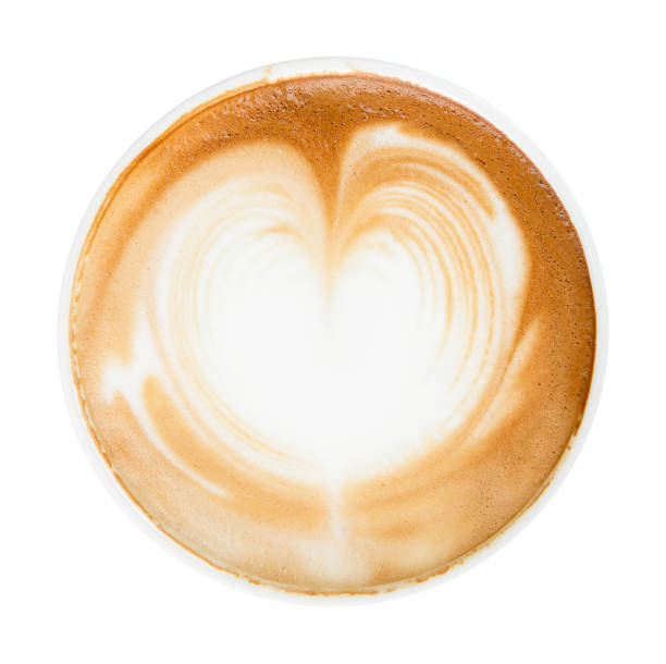 istock Top view of latte art 1073815962