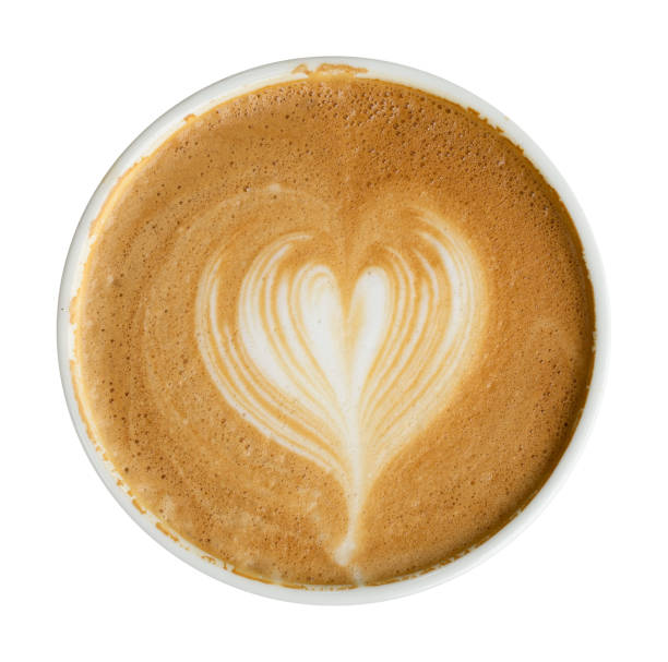istock Top view of latte art 1073816064