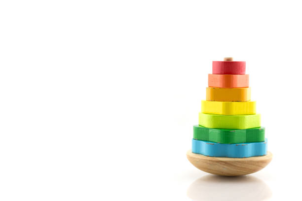 istock Pyramid wooden toy 1073816226