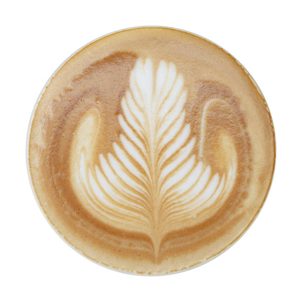 istock Top view of latte art 1073816422