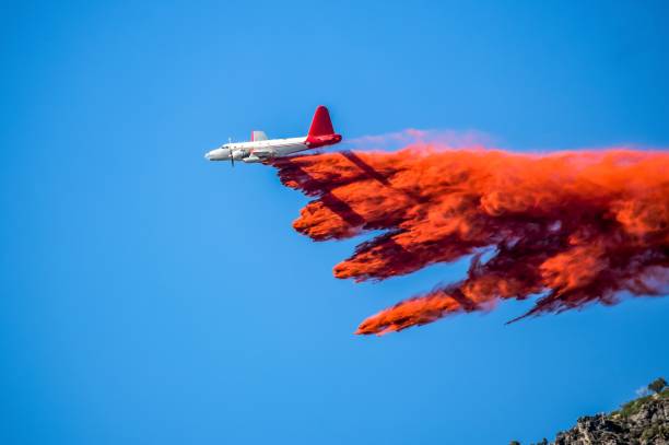 istock Slurry Bombers fight wildfires. Aerial fire fighting 1073818514