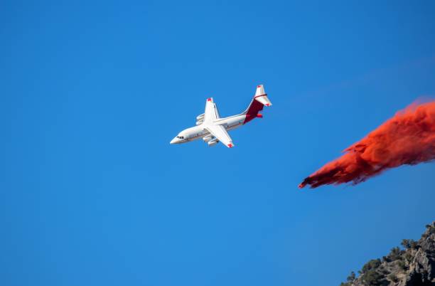 istock Slurry Bombers fight wildfires. Aerial fire fighting 1073818748