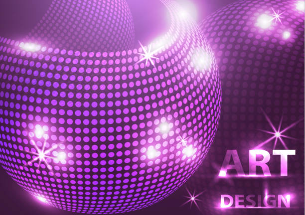 istock Abstract sparkling background of small colorful circles with sparks of light. Vector illustration 1073827746
