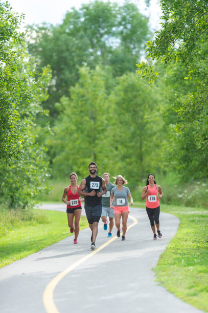istock Running race in a park 1073838056