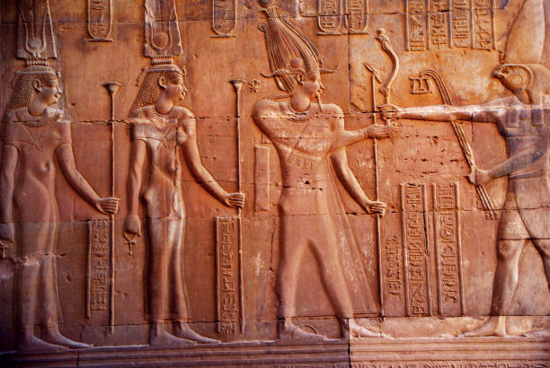istock Ancient Egyptian Gods Horus and Atum 1073870792