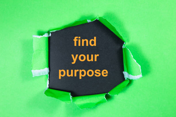 istock find your purpose text on paper. Word find your purpose on torn paper. Concept Image. 1073877544