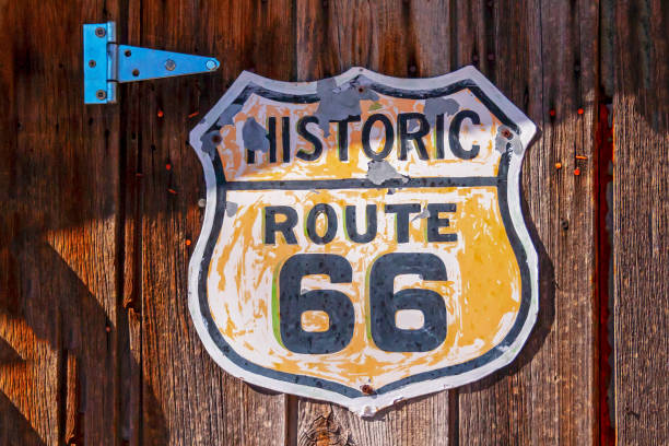 istock Vintage Route 66 sign 1073879274