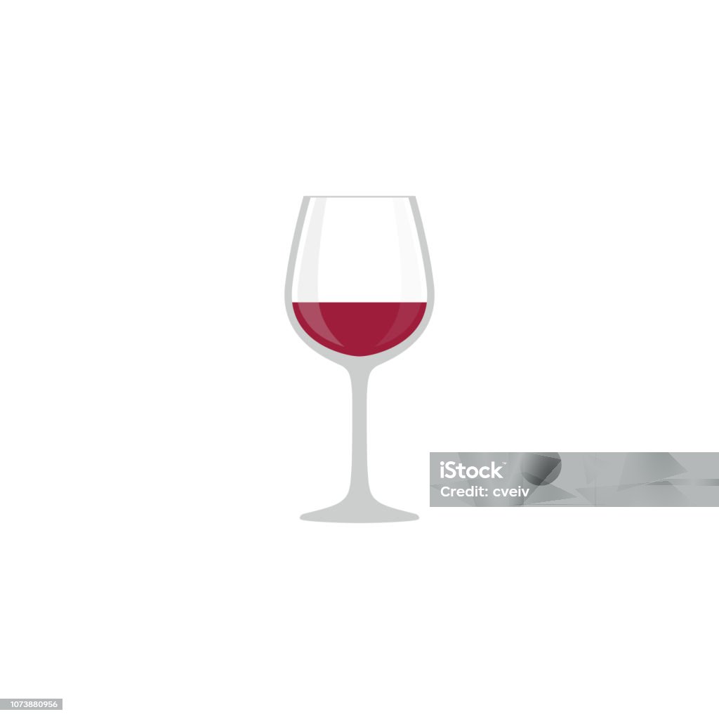Red Wine Glass Colorful Cartoon Stock Illustration - Download Image Now - Red  Wine, Drinking Glass, Vector - iStock
