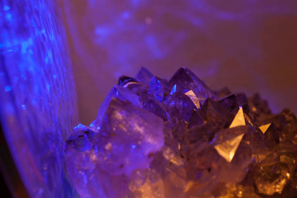 istock Purple Amethyst with beautiful lighting 1073885138