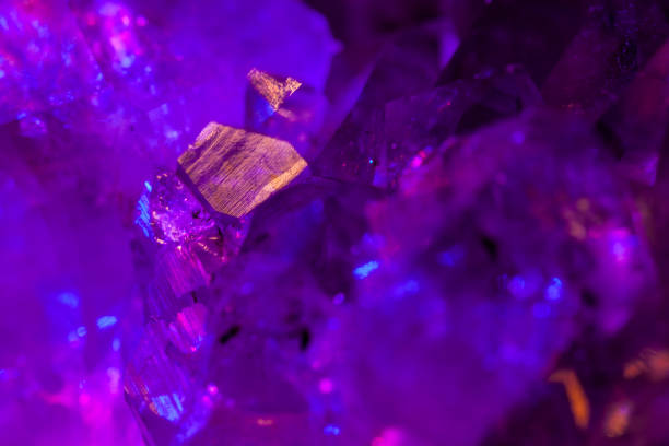 istock Purple Amethyst with beautiful lighting 1073887384