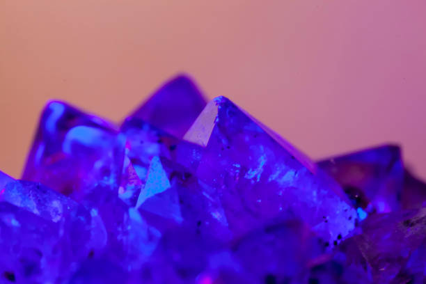 istock Purple Amethyst with beautiful lighting 1073887456