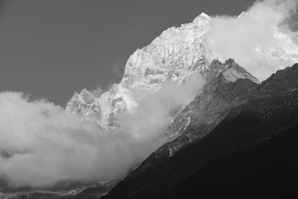 istock Mt Tamserku photographed from Namche Bazaar, Nepal 1073887734
