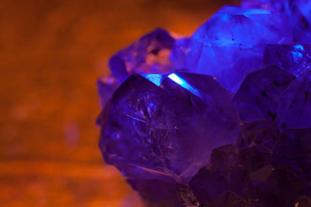 istock Purple Amethyst with beautiful lighting 1073888986