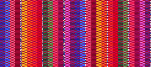 Blanket stripes seamless vector pattern. Serape gesign Blanket stripes seamless vector pattern. Background for Cinco de Mayo party decor or ethnic mexican fabric pattern with colorful stripes. Serape gesign mexican sarape stock illustrations