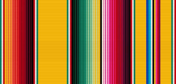 Blanket stripes seamless vector pattern. Serape gesign Blanket stripes seamless vector pattern. Background for Cinco de Mayo party decor or ethnic mexican fabric pattern with colorful stripes. Serape gesign mexican sarape stock illustrations