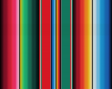 Blanket stripes seamless vector pattern. Background for Cinco de Mayo party decor or ethnic mexican fabric pattern with colorful stripes. Serape gesign