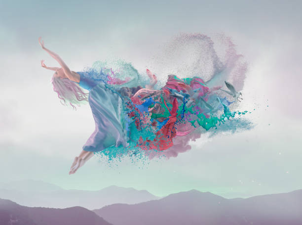 istock Melting beauty at blue background 1073896396
