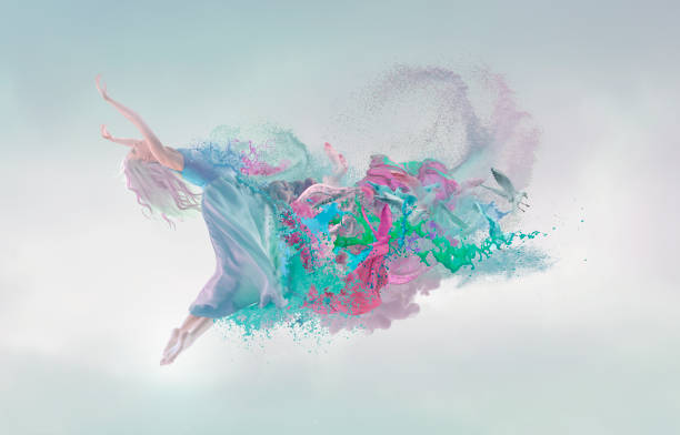 istock Melting beauty at blue background 1073899972