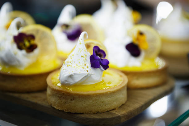 istock Delicious cupcakes in Italian restaurant 1073904560