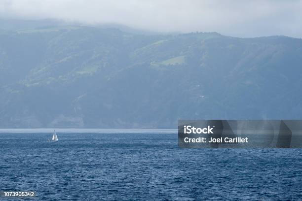 Sailing In The Atlantic Ocean Off Coast Of São Miguel Azores Stock Photo - Download Image Now