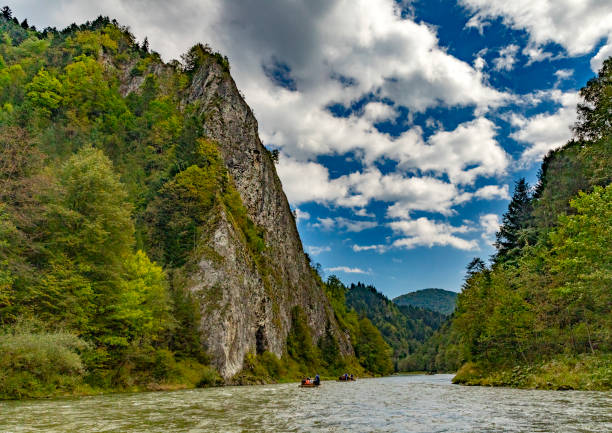 The turn of the river Dunajec in Pieniny, Poland and Slovakia