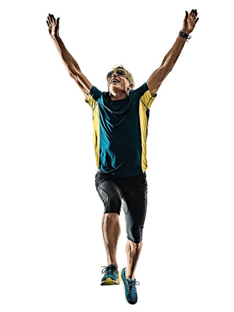 istock senior man running runner jogger jogging  silhouette isolated wh 1073927378