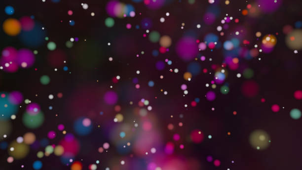 istock Beautiful colorful bokeh blurred background defocused lights 1073957426