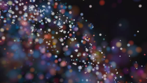 istock Beautiful colorful bokeh blurred background defocused lights 1073957464