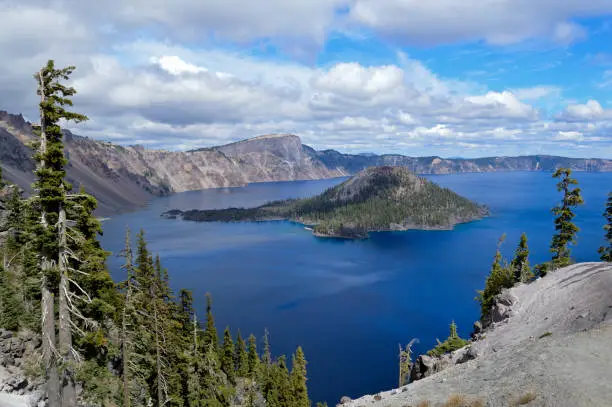 Crater Lake National Park in Southern Oregon, is the deepest lake in the United States.