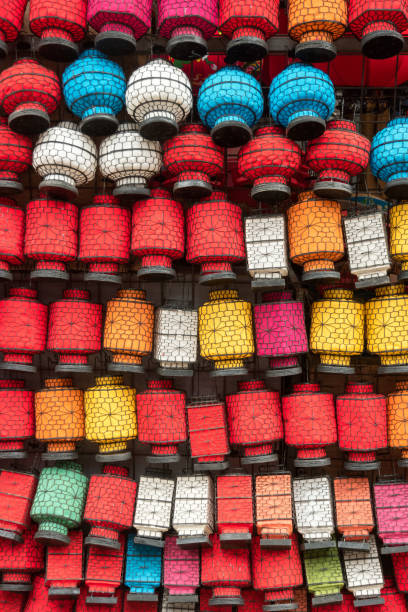 istock Many colorful chinese lanterns, China 1073989420