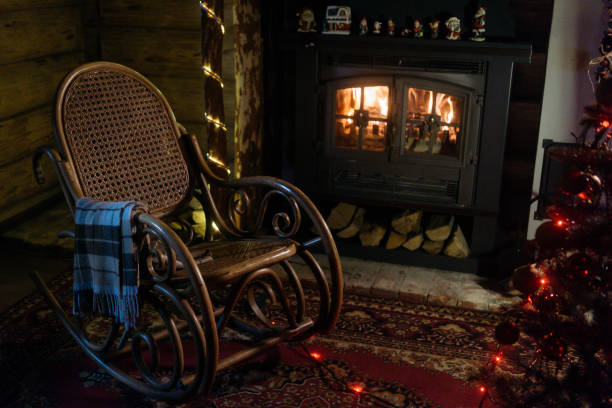 istock rocking chair in a cozy New Year's atmosphere 1073993150