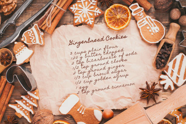 Holiday template with Christmas spice and ornaments