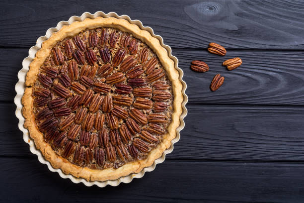 istock Autumn american pecan pie 1073995628