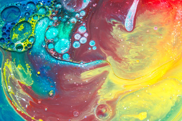 istock Colorful bubble acrylic paints 1074005962
