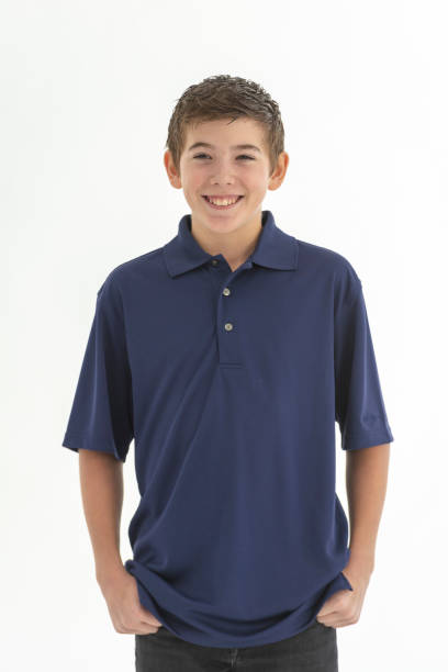 istock Young caucasian boy against a white background 1074010052