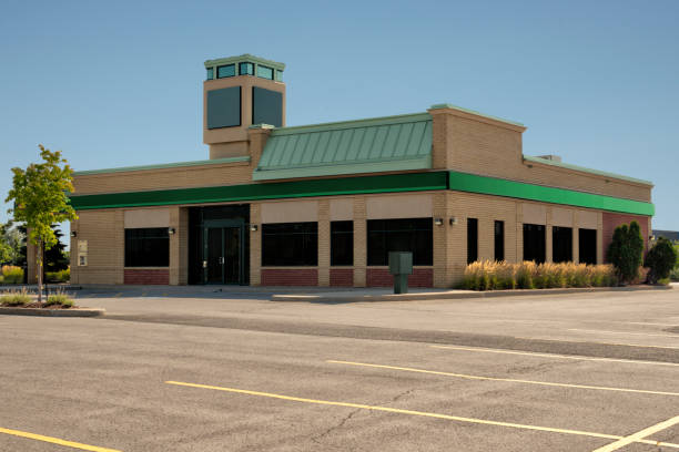 istock Unoccupied generic front side of store, business or professional office space. 1074019098