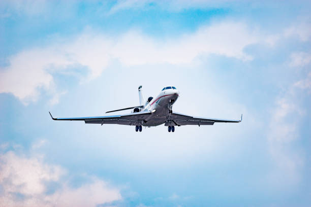 istock A long trail of jet plane. 1074025402