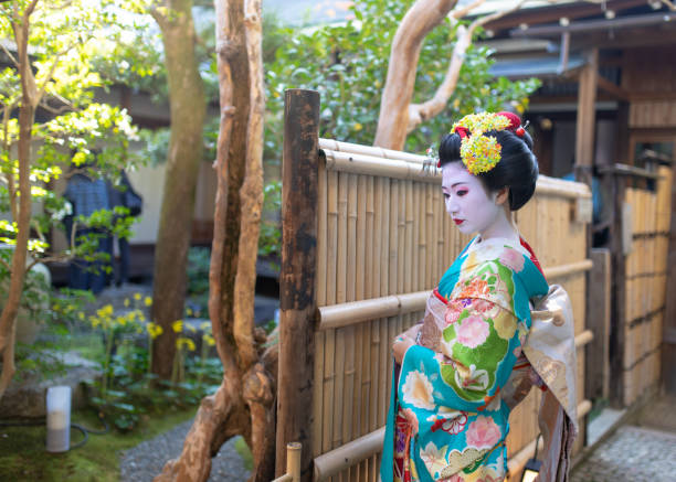 istock Maiko Apprentice Geisha walking in Gion, Kyoto 1074030514
