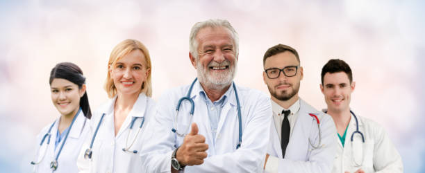 istock Doctor working in hospital with other doctors. 1074047134